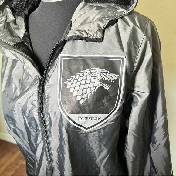 Game of Thrones House Stark Men’s Windbreaker XS - Picture 2 of 6